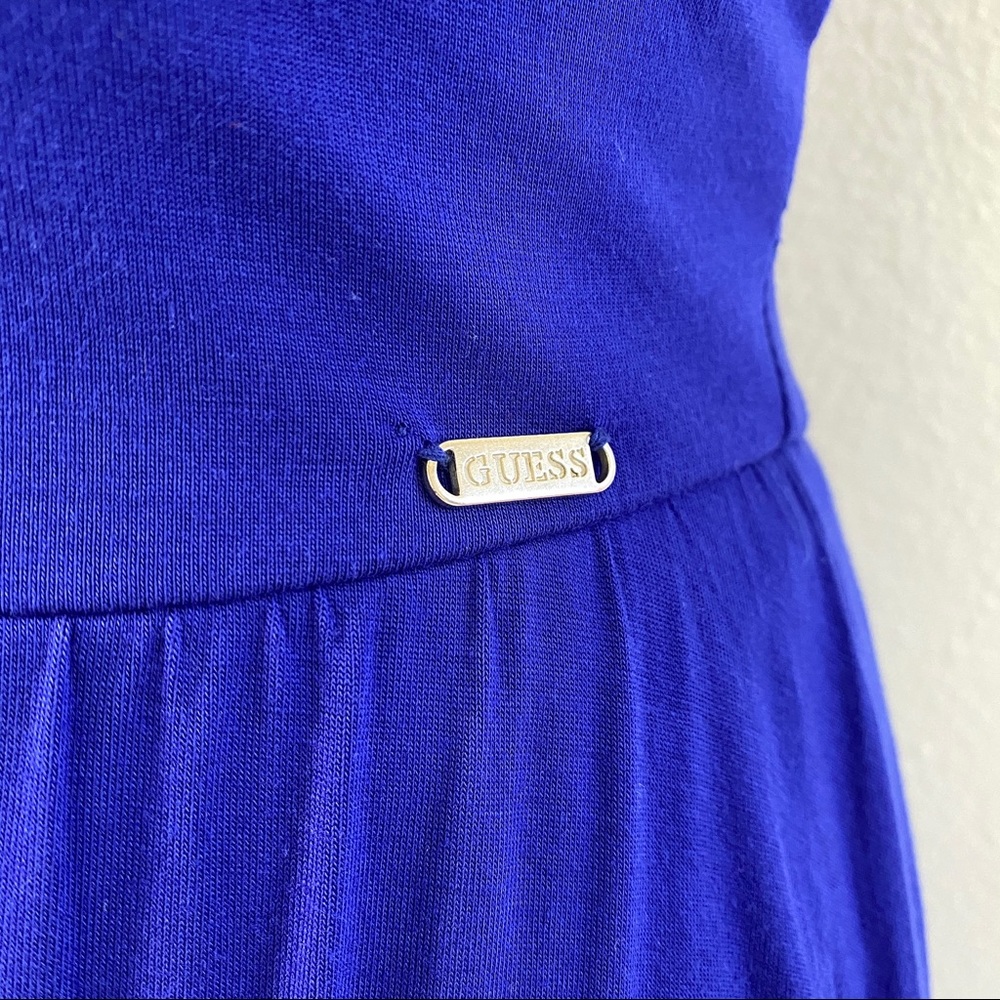Guess Mini Dress Casual Strapless Blue Small - Picture 4 of 9